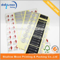Custom logo printing roll security sticker label